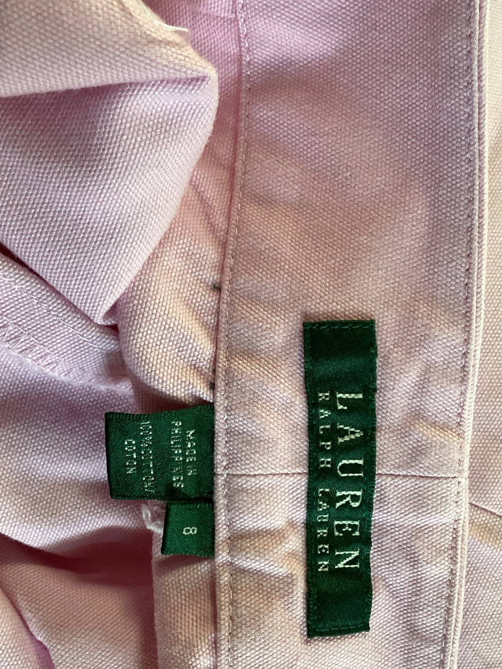 Lauren Ralph Lauren Light Pink Tailored Bermuda Shorts sz 8 - Picture 7 of 8